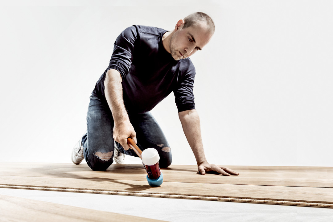 SIMPLEX-Schonhammer, TPE-soft / Superplastik; mit Tempergussgehäuse und hochwertigem Holzstiel | D=50 mm | 3017.051