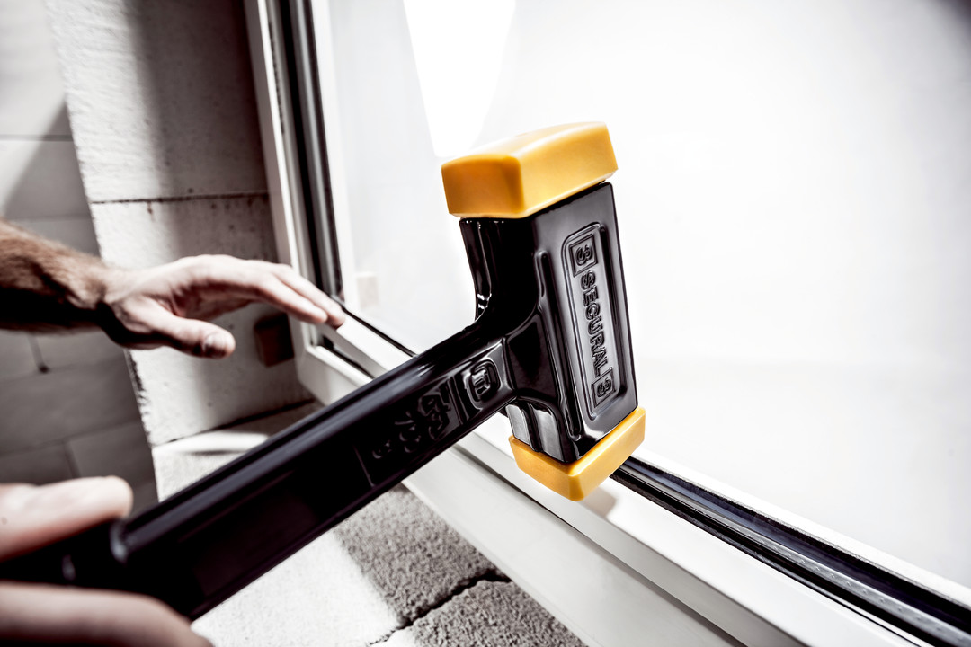 SECURAL-Schonhammer, Kopf und Stiel bruchsicher aus einem Stück Stahl, Schlageinsätze rechteckig | L=35 mm / B=45 mm | 3380.045