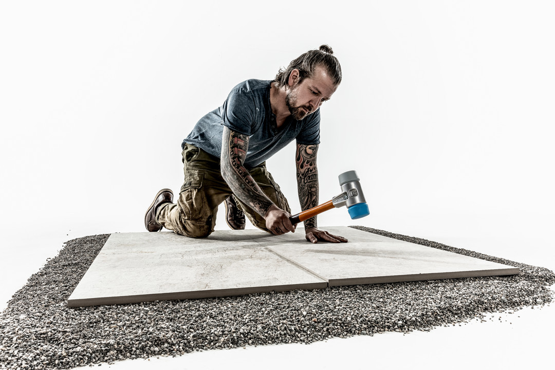 SIMPLEX-Schonhammer, TPE-soft / TPE-mid; mit Aluminiumgehäuse und hochwertigem Holzstiel | D=60 mm | 3113.060