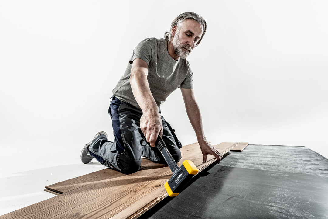 SECURAL-Schonhammer, Kopf und Stiel bruchsicher aus einem Stück Stahl, Schlageinsätze rechteckig | L=35 mm / B=45 mm | 3380.045